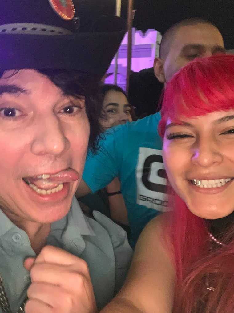 Jael Sagardía junto a Maxi Trusso